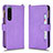 Coque Portefeuille Livre Cuir Etui Clapet BY2 pour Sony Xperia 5 III SO-53B Violet