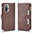 Coque Portefeuille Livre Cuir Etui Clapet BY2 pour Xiaomi Redmi Note 10 Pro 4G Marron