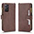 Coque Portefeuille Livre Cuir Etui Clapet BY2 pour Xiaomi Redmi Note 11 Pro 4G Marron