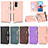 Coque Portefeuille Livre Cuir Etui Clapet BY2 pour Xiaomi Redmi Note 11 SE India 4G Petit