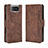 Coque Portefeuille Livre Cuir Etui Clapet BY3 pour Asus ZenFone 8 Flip ZS672KS Marron