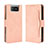 Coque Portefeuille Livre Cuir Etui Clapet BY3 pour Asus ZenFone 8 Flip ZS672KS Rose