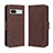 Coque Portefeuille Livre Cuir Etui Clapet BY3 pour Google Pixel 7a 5G Marron