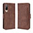 Coque Portefeuille Livre Cuir Etui Clapet BY3 pour HTC Desire 22 Pro 5G Marron