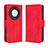 Coque Portefeuille Livre Cuir Etui Clapet BY3 pour Huawei Honor Magic5 Lite 5G Rouge