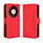 Coque Portefeuille Livre Cuir Etui Clapet BY3 pour Huawei Honor Magic6 Lite 5G Rouge