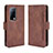 Coque Portefeuille Livre Cuir Etui Clapet BY3 pour Huawei Mate X2 Marron