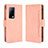 Coque Portefeuille Livre Cuir Etui Clapet BY3 pour Huawei Mate X2 Rose