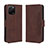 Coque Portefeuille Livre Cuir Etui Clapet BY3 pour Huawei Nova Y61 Marron