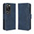 Coque Portefeuille Livre Cuir Etui Clapet BY3 pour Huawei P60 Bleu