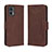 Coque Portefeuille Livre Cuir Etui Clapet BY3 pour Motorola Moto Edge 30 Lite 5G Marron