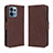 Coque Portefeuille Livre Cuir Etui Clapet BY3 pour Motorola Moto Edge Plus (2023) 5G Marron