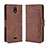 Coque Portefeuille Livre Cuir Etui Clapet BY3 pour Nokia C100 Marron