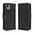 Coque Portefeuille Livre Cuir Etui Clapet BY3 pour Nokia C110 Noir