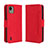 Coque Portefeuille Livre Cuir Etui Clapet BY3 pour Nokia C110 Rouge