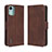 Coque Portefeuille Livre Cuir Etui Clapet BY3 pour Nokia C12 Pro Marron