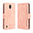 Coque Portefeuille Livre Cuir Etui Clapet BY3 pour Nokia C2 Rose