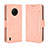 Coque Portefeuille Livre Cuir Etui Clapet BY3 pour Nokia C200 Rose