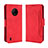 Coque Portefeuille Livre Cuir Etui Clapet BY3 pour Nokia C200 Rouge