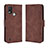 Coque Portefeuille Livre Cuir Etui Clapet BY3 pour Nokia C21 Plus Marron