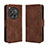 Coque Portefeuille Livre Cuir Etui Clapet BY3 pour OnePlus 12 5G Marron