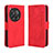 Coque Portefeuille Livre Cuir Etui Clapet BY3 pour OnePlus 12 5G Rouge