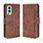 Coque Portefeuille Livre Cuir Etui Clapet BY3 pour OnePlus Nord 2 5G Marron