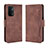 Coque Portefeuille Livre Cuir Etui Clapet BY3 pour Oppo A54 5G Marron