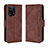 Coque Portefeuille Livre Cuir Etui Clapet BY3 pour Oppo Find X5 5G Marron