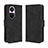 Coque Portefeuille Livre Cuir Etui Clapet BY3 pour Oppo Reno10 5G Noir