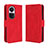 Coque Portefeuille Livre Cuir Etui Clapet BY3 pour Oppo Reno10 5G Rouge