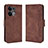 Coque Portefeuille Livre Cuir Etui Clapet BY3 pour Oppo Reno8 5G Marron