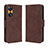 Coque Portefeuille Livre Cuir Etui Clapet BY3 pour Oppo Reno8 T 4G Marron