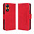 Coque Portefeuille Livre Cuir Etui Clapet BY3 pour Oppo Reno8 T 4G Rouge