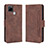 Coque Portefeuille Livre Cuir Etui Clapet BY3 pour Realme 7i RMX2193 Marron