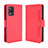 Coque Portefeuille Livre Cuir Etui Clapet BY3 pour Realme 9 5G India Rouge