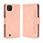 Coque Portefeuille Livre Cuir Etui Clapet BY3 pour Realme C20 Rose