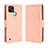 Coque Portefeuille Livre Cuir Etui Clapet BY3 pour Realme C21 Rose