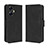 Coque Portefeuille Livre Cuir Etui Clapet BY3 pour Realme C55 Noir