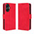 Coque Portefeuille Livre Cuir Etui Clapet BY3 pour Realme C55 Rouge