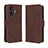 Coque Portefeuille Livre Cuir Etui Clapet BY3 pour Realme GT Neo5 SE 5G Marron