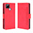 Coque Portefeuille Livre Cuir Etui Clapet BY3 pour Realme Q2i 5G Rouge