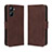 Coque Portefeuille Livre Cuir Etui Clapet BY3 pour Realme Q5x 5G Marron