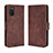 Coque Portefeuille Livre Cuir Etui Clapet BY3 pour Samsung Galaxy A02s Marron