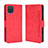 Coque Portefeuille Livre Cuir Etui Clapet BY3 pour Samsung Galaxy A12 Nacho Rouge