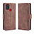 Coque Portefeuille Livre Cuir Etui Clapet BY3 pour Samsung Galaxy A21s Marron