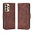 Coque Portefeuille Livre Cuir Etui Clapet BY3 pour Samsung Galaxy A23 4G Marron