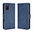 Coque Portefeuille Livre Cuir Etui Clapet BY3 pour Samsung Galaxy F02S SM-E025F Bleu