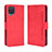 Coque Portefeuille Livre Cuir Etui Clapet BY3 pour Samsung Galaxy F12 Rouge