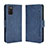 Coque Portefeuille Livre Cuir Etui Clapet BY3 pour Samsung Galaxy M02s Bleu